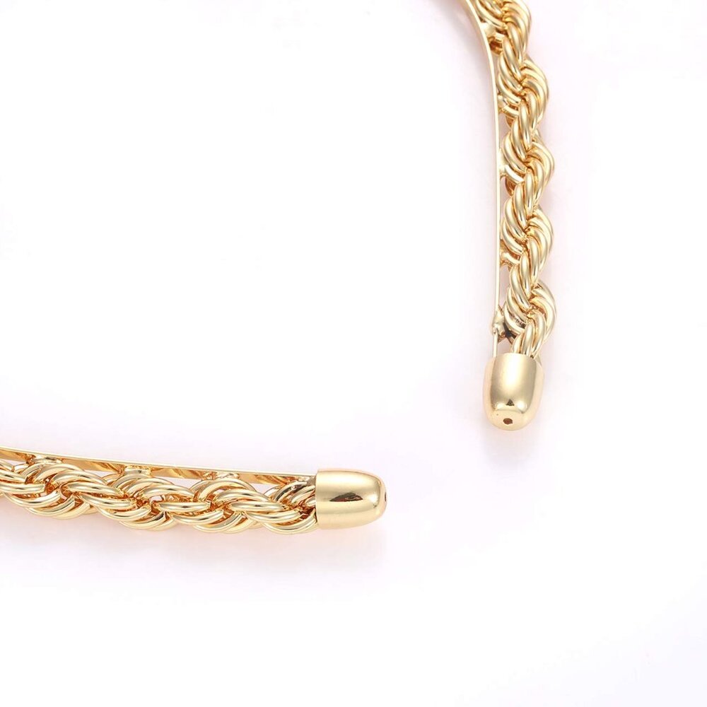 Chain Headband for Women Gold Metal Twisted Hair Chains Statement Hairband Hair - Picture 7 of 7